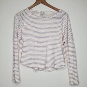 Paper Crane Striped Waffle Knit Long Sleeve XS